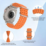 Cinturino in silicone con connettore in metallo Pioneer Ocean Mecha., For Apple Watch 46mm / 49mm / 45mm / 44mm