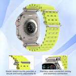 Cinturino per orologio in silicone con connettore in metallo Ocean Mecha., For Apple Watch 46mm / 49mm / 45mm / 44mm