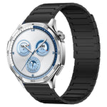 Cinturino per orologio magnetico in silicone con texture a corazza, 20mm, 22mm