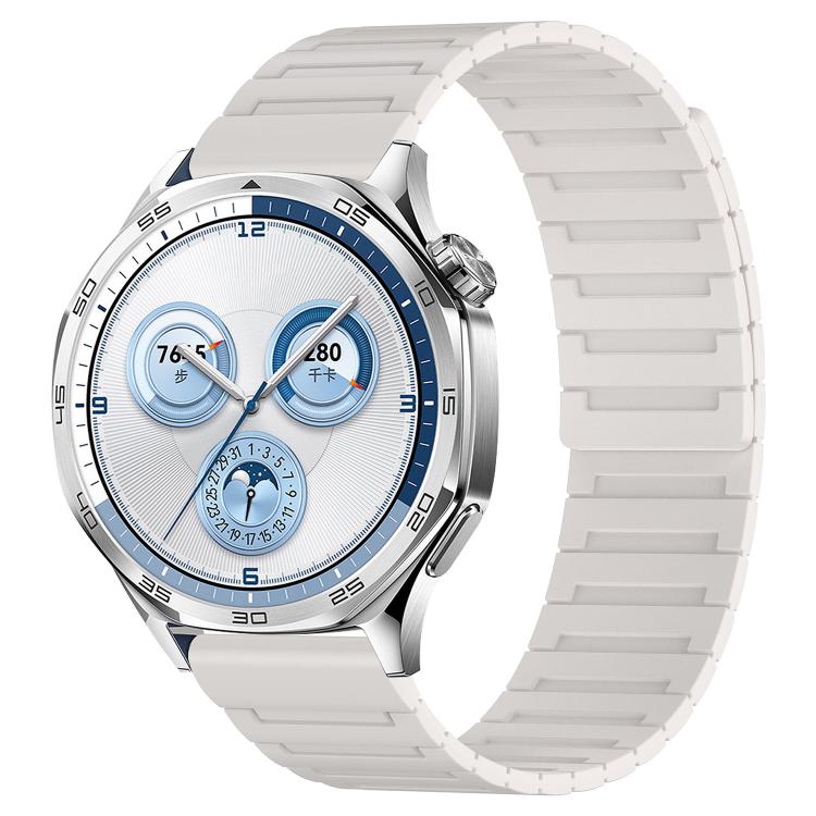 Cinturino per orologio magnetico in silicone con texture a corazza, 20mm, 22mm