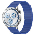Cinturino per orologio magnetico in silicone con texture a corazza, 20mm, 22mm