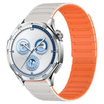 Cinturino per orologio magnetico in silicone con texture a corazza, 20mm, 22mm
