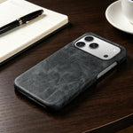 Cover posteriore per telefono in ecopelle con chiusura magnetica Retro-skin., For iPhone 18 Pro / 17 Pro, For iPhone 18 Pro Max / 17 Pro Max, For iPhone 17e / 16e