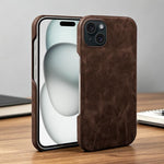Cover posteriore per telefono in ecopelle con chiusura magnetica Retro-skin., For iPhone 15 Pro Max, For iPhone 15 Pro, For iPhone 15 Plus