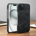 Cover posteriore per telefono in ecopelle con chiusura magnetica Retro-skin., For iPhone 15, For iPhone 14 Plus, For iPhone 14
