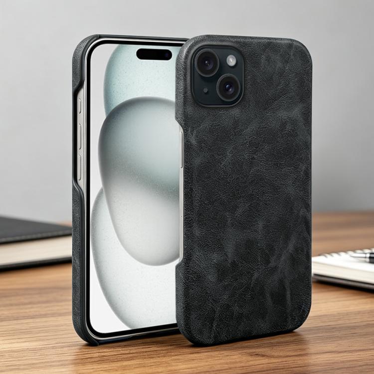 Cover posteriore per telefono in ecopelle con chiusura magnetica Retro-skin., For iPhone 15, For iPhone 14 Plus, For iPhone 14