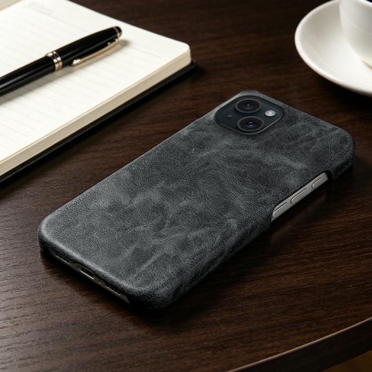 Cover posteriore per telefono in ecopelle con chiusura magnetica Retro-skin., For iPhone 15, For iPhone 14 Plus, For iPhone 14