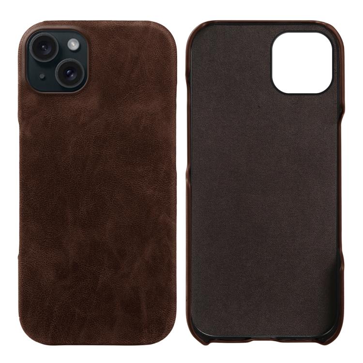 Cover posteriore per telefono in ecopelle con chiusura magnetica Retro-skin., For iPhone 15, For iPhone 14 Plus, For iPhone 14