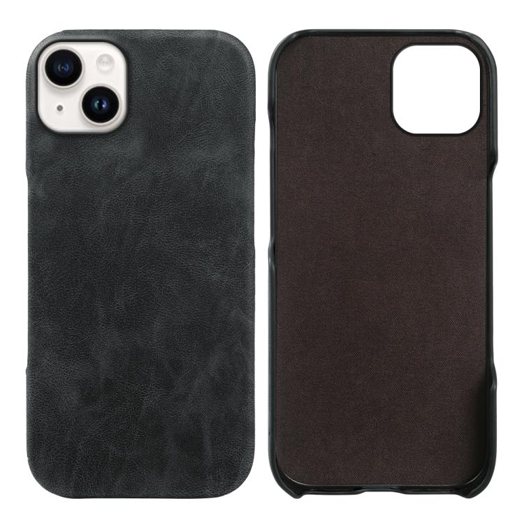 Cover posteriore per telefono in ecopelle con chiusura magnetica Retro-skin., For iPhone 15, For iPhone 14 Plus, For iPhone 14