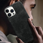 Cover posteriore per telefono in ecopelle con chiusura magnetica Retro-skin., For iPhone 13 Pro, For iPhone 13, For iPhone 12 / 12 Pro