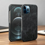 Cover posteriore per telefono in ecopelle con chiusura magnetica Retro-skin., For iPhone 12 Pro Max
