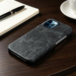 Cover posteriore per telefono in ecopelle con chiusura magnetica Retro-skin., For iPhone 12 Pro Max