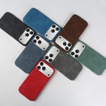 Cover posteriore per telefono in ecopelle con chiusura magnetica Retro-skin., For iPhone 16 Pro, For iPhone 16 Plus, For iPhone 16