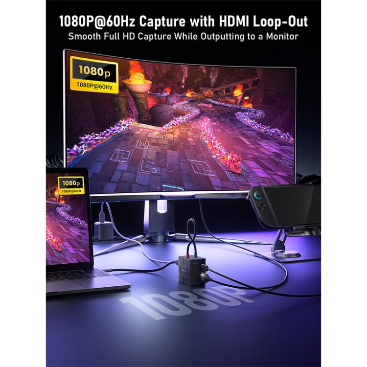 Lemorele AC12 Mini scheda cattura HDMI Type-C