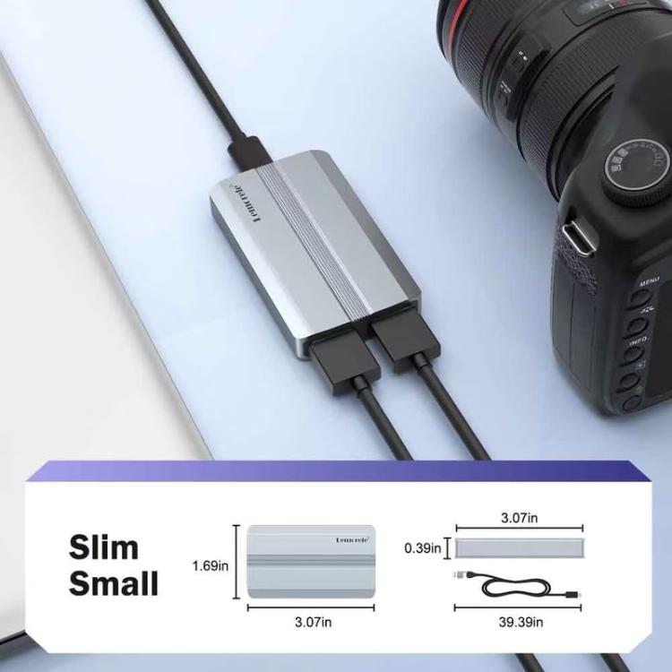 Lemorele AC06 Scheda Video Capture HDMI 1080p 60fps
