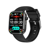 Smartwatch G47 con schermo a colori HD da 1,83 pollici, chiamate Bluetooth, cinturino in silicone e supporto per il monitoraggio della salute/funzione HRV.