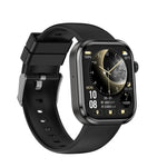 Smartwatch G47 con schermo a colori HD da 1,83 pollici, chiamate Bluetooth, cinturino in silicone e supporto per il monitoraggio della salute/funzione HRV.