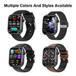 Smartwatch G47 con schermo a colori HD da 1,83 pollici, chiamate Bluetooth, cinturino in silicone e supporto per il monitoraggio della salute/funzione HRV.