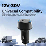 Caricabatterie da auto P01 PD45W Type-C / USB-C Buck Boost con cavo dati da Type-C a Type-C, with Type-C to Type-C Cable