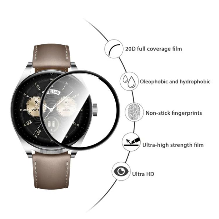 3 pellicole protettive HD termoformabili in materiale composito PMMA, For Huawei Watch Buds 2