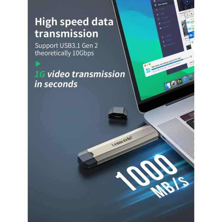 Box esterno per SSD M.2 NVMe PCIe con doppia porta USB