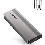 Box esterno Lemorele SD2L Dual-Bay M.2 con adattatore ad alta velocità NVMe SATA 10Gbps e alloggiamento NVMe SATA a doppio alloggiamento da 10 Gbps.