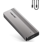 Box esterno Lemorele SD2L Dual-Bay M.2 con adattatore ad alta velocità NVMe SATA 10Gbps e alloggiamento NVMe SATA a doppio alloggiamento da 10 Gbps.