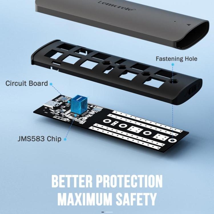 Box esterno Lemorele SD1L per SSD M.2 NVMe USB 3.2 Gen2