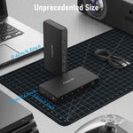 Lemorele G99 3 In 1 Out HDMI Switch 4K 60Hz HDR HDCP2.2 IR Remote Control HDMI Switcher
