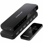 Lemorele G96 5 In 1 Out HDMI Switcher, 4K HD Video Switch with IR Remote For Gaming Consoles & Home Theater
