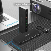 Lemorele G96 5 In 1 Out HDMI Switcher, 4K HD Video Switch with IR Remote For Gaming Consoles & Home Theater