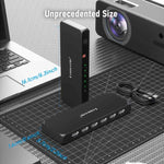 Lemorele G96 5 In 1 Out HDMI Switcher, 4K HD Video Switch with IR Remote For Gaming Consoles & Home Theater