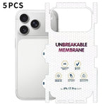 5 pellicole idrogel satinate a copertura totale con retro invisibile effetto diamante, For iPhone 17 Pro Max, For iPhone 17 Pro, For iPhone 17, For iPhone Air, For iPhone 16 Pro Max, For iPhone 16 Pro, For iPhone 16 Plus, For iPhone 16                 ...