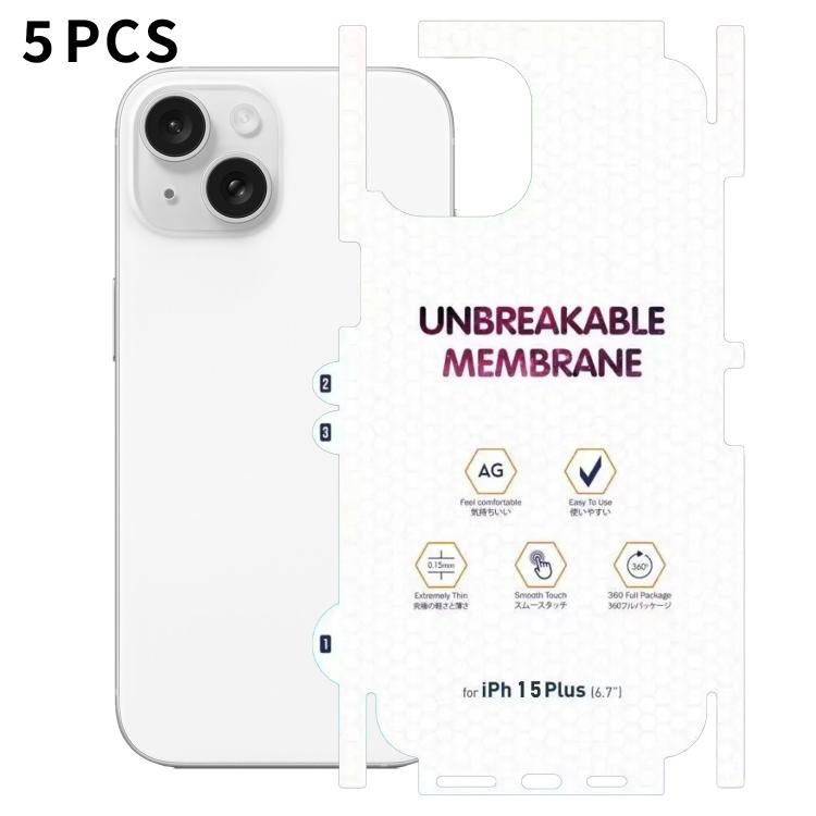5 pellicole idrogel satinate a copertura totale con retro invisibile effetto diamante, For iPhone 17 Pro Max, For iPhone 17 Pro, For iPhone 17, For iPhone Air, For iPhone 16 Pro Max, For iPhone 16 Pro, For iPhone 16 Plus, For iPhone 16                 ...