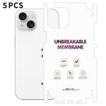 5 pellicole idrogel satinate a copertura totale con retro invisibile effetto diamante, For iPhone 17 Pro Max, For iPhone 17 Pro, For iPhone 17, For iPhone Air, For iPhone 16 Pro Max, For iPhone 16 Pro, For iPhone 16 Plus, For iPhone 16                 ...