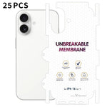 25 pellicole idrogel satinate a copertura totale con retro invisibile effetto diamante., For iPhone 17 Pro Max, For iPhone 17 Pro, For iPhone 17, For iPhone Air, For iPhone 16 Pro Max, For iPhone 16 Pro, For iPhone 16 Plus, For iPhone 16               ...