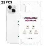 25 pellicole idrogel satinate a copertura totale con retro invisibile effetto diamante., For iPhone 17 Pro Max, For iPhone 17 Pro, For iPhone 17, For iPhone Air, For iPhone 16 Pro Max, For iPhone 16 Pro, For iPhone 16 Plus, For iPhone 16               ...