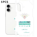 5 pellicole in idrogel trasparenti HD a copertura totale con retro invisibile effetto diamante., For iPhone 17 Pro Max, For iPhone 17 Pro, For iPhone 17, For iPhone Air, For iPhone 16 Pro Max, For iPhone 16 Pro, For iPhone 16 Plus, For iPhone 16       ...