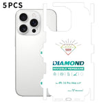 5 pellicole in idrogel trasparenti HD a copertura totale con retro invisibile effetto diamante., For iPhone 17 Pro Max, For iPhone 17 Pro, For iPhone 17, For iPhone Air, For iPhone 16 Pro Max, For iPhone 16 Pro, For iPhone 16 Plus, For iPhone 16       ...