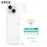 5 pellicole in idrogel trasparenti HD a copertura totale con retro invisibile effetto diamante., For iPhone 17 Pro Max, For iPhone 17 Pro, For iPhone 17, For iPhone Air, For iPhone 16 Pro Max, For iPhone 16 Pro, For iPhone 16 Plus, For iPhone 16       ...