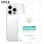 5 pellicole in idrogel trasparenti HD a copertura totale con retro invisibile effetto diamante., For iPhone 17 Pro Max, For iPhone 17 Pro, For iPhone 17, For iPhone Air, For iPhone 16 Pro Max, For iPhone 16 Pro, For iPhone 16 Plus, For iPhone 16       ...