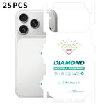 25 pellicole in idrogel trasparenti HD a copertura totale con retro invisibile effetto diamante., For iPhone 17 Pro Max, For iPhone 17 Pro, For iPhone 17, For iPhone Air, For iPhone 16 Pro Max, For iPhone 16 Pro, For iPhone 16 Plus, For iPhone 16      ...