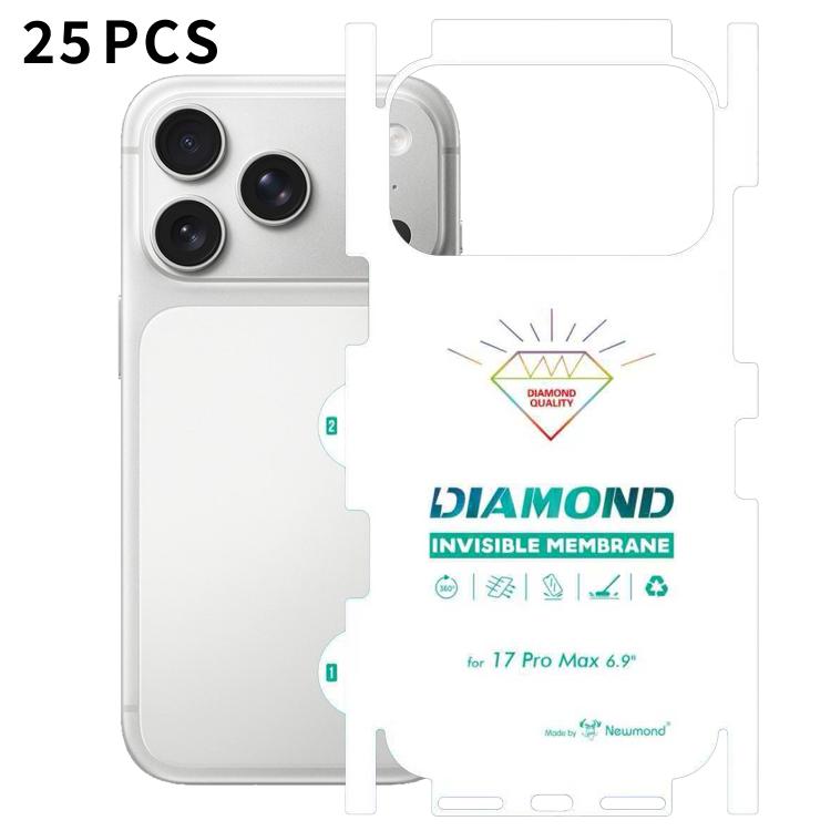 25 pellicole in idrogel trasparenti HD a copertura totale con retro invisibile effetto diamante., For iPhone 17 Pro Max, For iPhone 17 Pro, For iPhone 17, For iPhone Air, For iPhone 16 Pro Max, For iPhone 16 Pro, For iPhone 16 Plus, For iPhone 16      ...