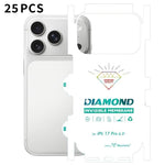 25 pellicole in idrogel trasparenti HD a copertura totale con retro invisibile effetto diamante., For iPhone 17 Pro Max, For iPhone 17 Pro, For iPhone 17, For iPhone Air, For iPhone 16 Pro Max, For iPhone 16 Pro, For iPhone 16 Plus, For iPhone 16      ...