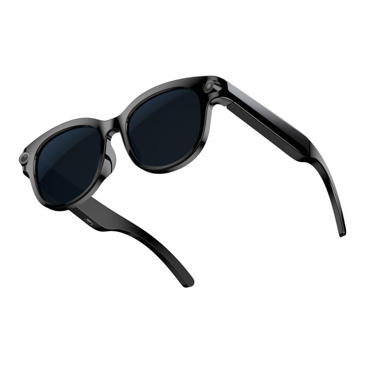 Occhiali intelligenti M89-S da 8 MP con intelligenza artificiale, supporto per chiamate Bluetooth, assistente vocale AI e controllo della musica.