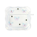 Custodia per auricolari wireless Bluetooth Super-Fairy con farfalla sfumata, For Airpods 4, For Airpods 3, For Airpods 1 / 2