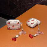 Custodia per auricolari Bluetooth wireless Girly Cherry, For Airpods 4, For Airpods 3, For Airpods 1 / 2