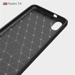 Custodia TPU in fibra di carbonio testurizzata spazzolata per Xiaomi Redmi 7A
