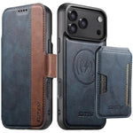 Suteni Q07S3 Portafoglio con apertura a libro con motivo a pelle di vacchetta e custodia magnetica rimovibile per telefono., For iPhone 18, For iPhone 18 Pro, For iPhone 18 Pro Max, For iPhone 17 Pro Max, For iPhone 17 Pro, For iPhone 17, For iPhone Ai...