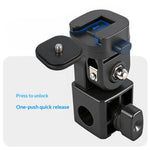 Y079 Luce di riempimento per fotocamera/telefono, supporto girevole a 180 gradi, attacco a slitta con vite da 1/4